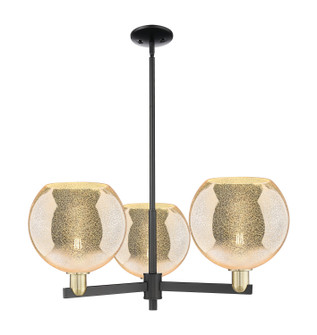 Arcadia Three Light Pendant in Black Antique Brass (405|716-3CR-BAB-G128-10)