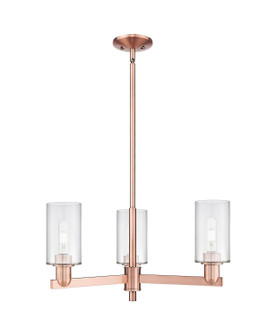 Arcadia Three Light Pendant in Antique Copper (405|716-3CR-AC-G802)