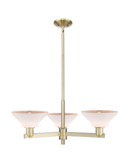 Arcadia Three Light Pendant in Antique Brass (405|716-3CR-AB-G131)