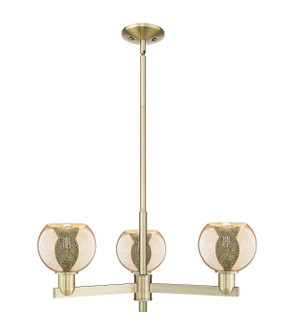 Arcadia Three Light Pendant in Antique Brass (405|716-3CR-AB-G128-6)