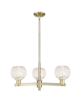 Arcadia Three Light Pendant in Antique Brass (405|716-3CR-AB-G1216-6WM)