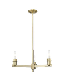 Arcadia Three Light Pendant in Antique Brass (405|716-3CR-AB)