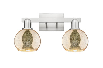 Arcadia Two Light Bath Vanity in Brushed Satin Nickel (405|716-2W-SN-G128-6)