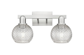 Arcadia Two Light Bath Vanity in Brushed Satin Nickel (405|716-2W-SN-G122C-6CL)