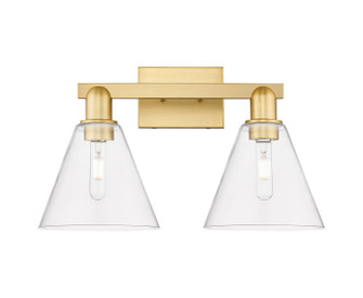 Arcadia Two Light Bath Vanity in Satin Gold (405|716-2W-SG-GBC-82)