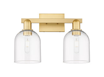Arcadia Two Light Bath Vanity in Satin Gold (405|716-2W-SG-G558-6CL)