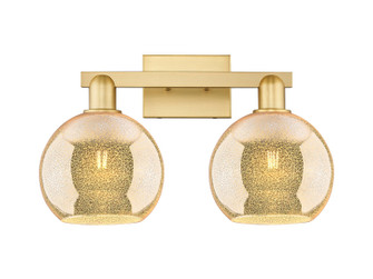 Arcadia Two Light Bath Vanity in Satin Gold (405|716-2W-SG-G128-8)