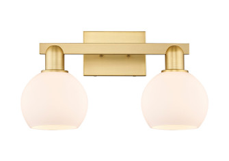 Arcadia Two Light Bath Vanity in Satin Gold (405|716-2W-SG-G121-6)