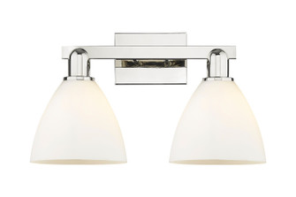 Arcadia Two Light Bath Vanity in Polished Nickel (405|716-2W-PN-GBD-751)