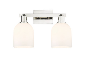 Arcadia Two Light Bath Vanity in Polished Nickel (405|716-2W-PN-G558-6GWH)