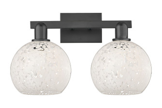 Arcadia Two Light Bath Vanity in Matte Black (405|716-2W-BK-G1216-8WM)
