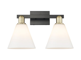 Arcadia Two Light Bath Vanity in Black Antique Brass (405|716-2W-BAB-GBC-81)