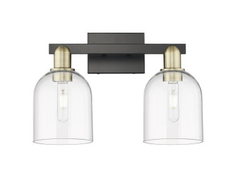Arcadia Two Light Bath Vanity in Black Antique Brass (405|716-2W-BAB-G558-6CL)