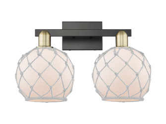 Arcadia Two Light Bath Vanity in Black Antique Brass (405|716-2W-BAB-G121-8RW)