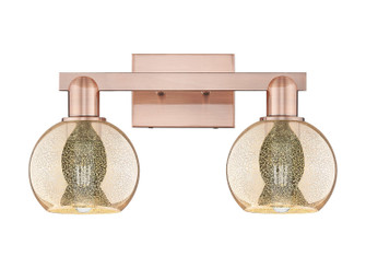 Arcadia Two Light Bath Vanity in Antique Copper (405|716-2W-AC-G128-6)