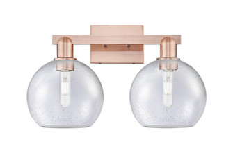 Arcadia Two Light Bath Vanity in Antique Copper (405|716-2W-AC-G124-8)