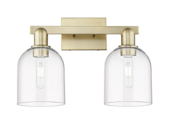 Arcadia Two Light Bath Vanity in Antique Brass (405|716-2W-AB-G558-6CL)
