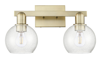 Arcadia Two Light Bath Vanity in Antique Brass (405|716-2W-AB-G124-6)