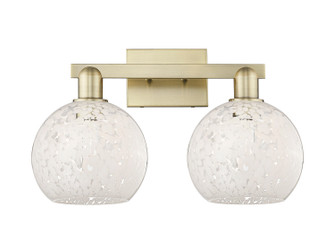 Arcadia Two Light Bath Vanity in Antique Brass (405|716-2W-AB-G1216-8WM)