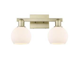 Arcadia Two Light Bath Vanity in Antique Brass (405|716-2W-AB-G121-6)