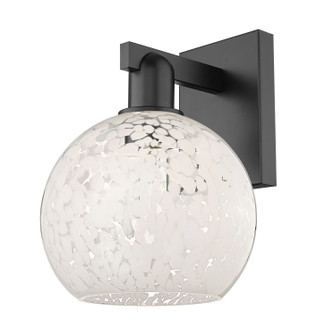 Arcadia One Light Wall Sconce in Matte Black (405|716-1W-BK-G1216-8WM)