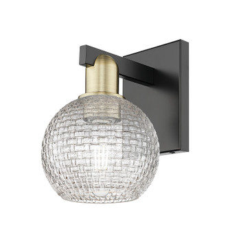 Arcadia One Light Wall Sconce in Black Antique Brass (405|716-1W-BAB-G122C-6CL)