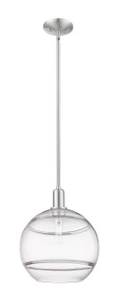 Arcadia One Light Mini Pendant in Brushed Satin Nickel (405|716-1S-SN-G556-12CL)