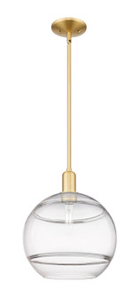 Arcadia One Light Mini Pendant in Satin Gold (405|716-1S-SG-G556-12CL)