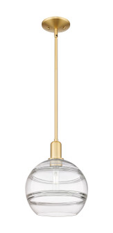 Arcadia One Light Mini Pendant in Satin Gold (405|716-1S-SG-G556-10CL)