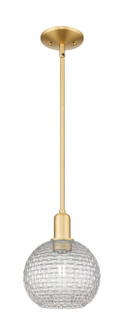 Arcadia One Light Mini Pendant in Satin Gold (405|716-1S-SG-G122C-8CL)