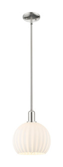 Arcadia One Light Mini Pendant in Polished Nickel (405|716-1S-PN-G1217-10WV)