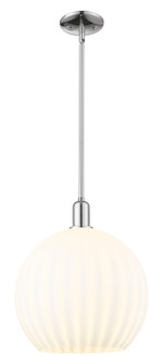 Arcadia One Light Mini Pendant in Polished Chrome (405|716-1S-PC-G1217-14WV)