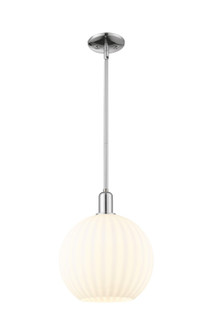 Arcadia One Light Mini Pendant in Polished Chrome (405|716-1S-PC-G1217-12WV)