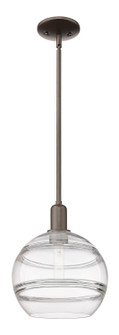 Arcadia One Light Mini Pendant in Oil Rubbed Bronze (405|716-1S-OB-G556-10CL)