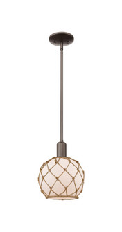 Arcadia One Light Mini Pendant in Oil Rubbed Bronze (405|716-1S-OB-G121-8RB)
