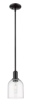 Arcadia One Light Mini Pendant in Matte Black (405|716-1S-BK-G558-6CL)