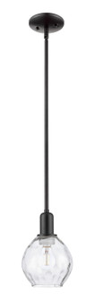 Arcadia One Light Mini Pendant in Matte Black (405|716-1S-BK-G362)