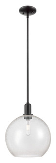 Arcadia One Light Mini Pendant in Matte Black (405|716-1S-BK-G124-12)
