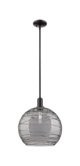 Arcadia One Light Mini Pendant in Matte Black (405|716-1S-BK-G1213-14SM)