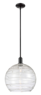 Arcadia One Light Mini Pendant in Matte Black (405|716-1S-BK-G1213-14CL)