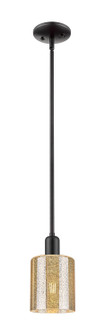 Arcadia One Light Mini Pendant in Matte Black (405|716-1S-BK-G116)
