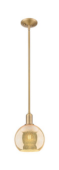 Arcadia One Light Mini Pendant in Brushed Brass (405|716-1S-BB-G128-8)