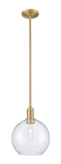 Arcadia One Light Mini Pendant in Brushed Brass (405|716-1S-BB-G124-10)