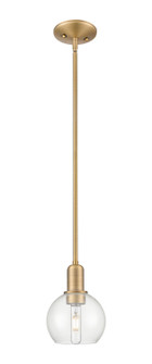 Arcadia One Light Mini Pendant in Brushed Brass (405|716-1S-BB-G122-6)