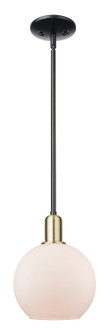 Arcadia One Light Mini Pendant in Black Antique Brass (405|716-1S-BAB-G121-8)