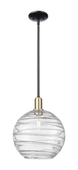 Arcadia One Light Mini Pendant in Black Antique Brass (405|716-1S-BAB-G1213-12CL)