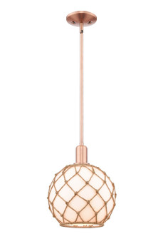 Arcadia One Light Mini Pendant in Antique Copper (405|716-1S-AC-G121-10RB)