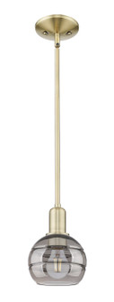 Arcadia One Light Mini Pendant in Antique Brass (405|716-1S-AB-G556-6SM)
