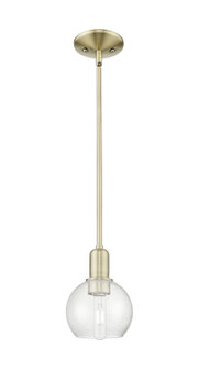 Arcadia One Light Mini Pendant in Antique Brass (405|716-1S-AB-G124-6)