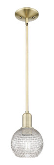 Arcadia One Light Mini Pendant in Antique Brass (405|716-1S-AB-G122C-6CL)